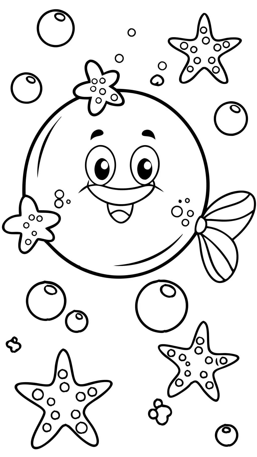 bubble coloring pages